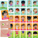 Emotions et actions flashcards Montessori vignette